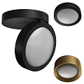 Stylish Contemporary Black Gold Round Downlights And Spotlights For Interior Lighting