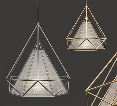 Modern chandelier metal chandelier 3d model