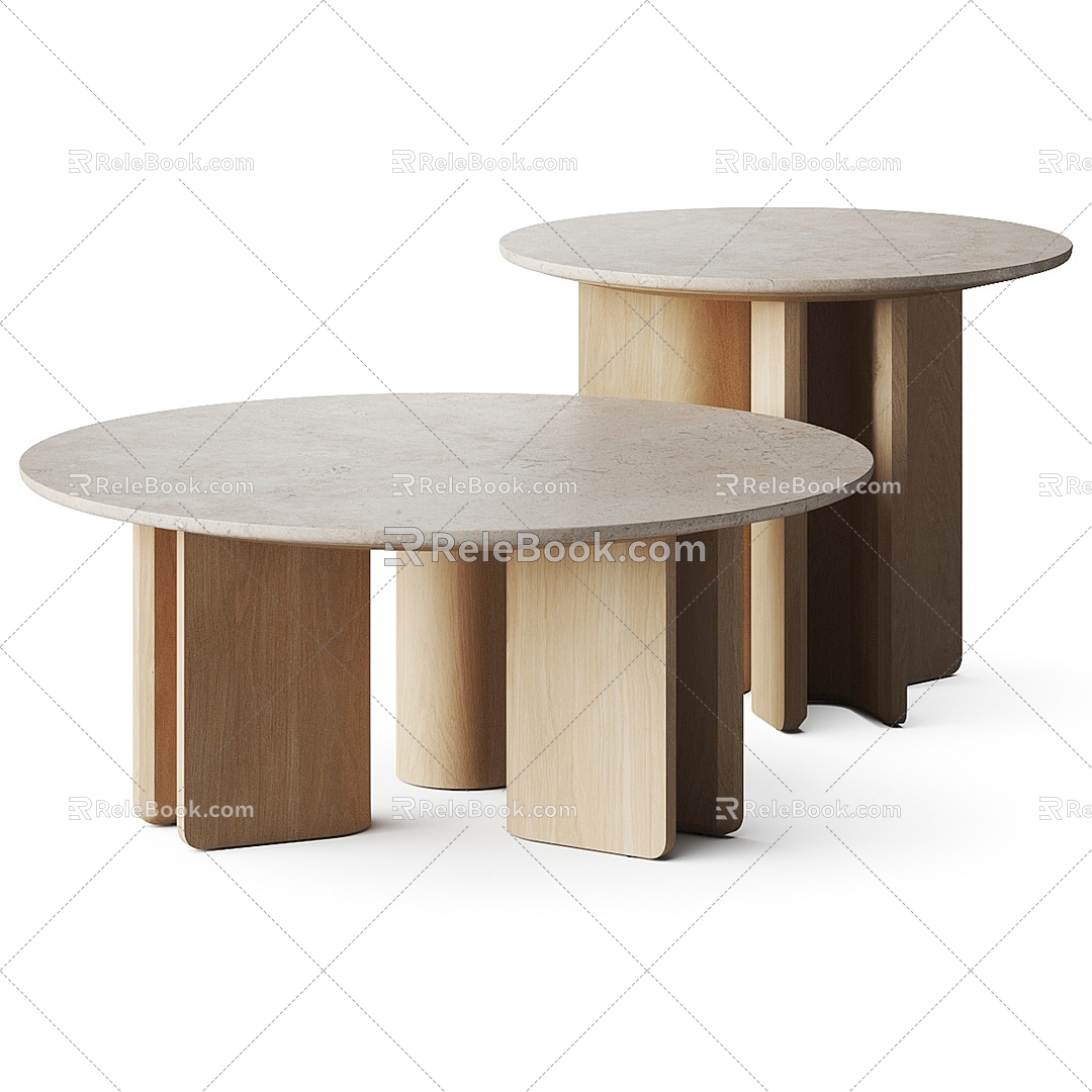 Modern coffee table 3d model