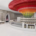 Modern Bookstore 3d model