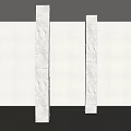 White Columns In Modern Minimalist Interior With Light Walls And Gray Floors