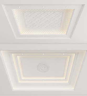 European-style ceiling 3d model