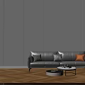 Modern Storage Shelf Unit Over Washing Machine In Living Room With Sofa And Window