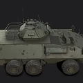 Armored Functional Military Vehicle With Wheeled Design Tactical Equipment And Armor Protection
