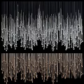 Modern Contemporary Chandelier Featuring Hanging Glass Tubes And Elegant Lighting Design Elements