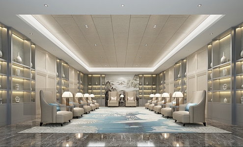 Modern Hotel VIP Meeting Room Hotel Ballroom 3d model