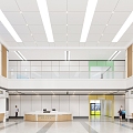 Modern Hospital Hall 3d model