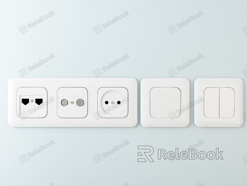 Modern socket switch panel model