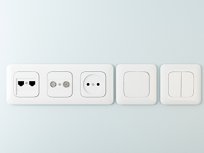 Modern socket switch panel model