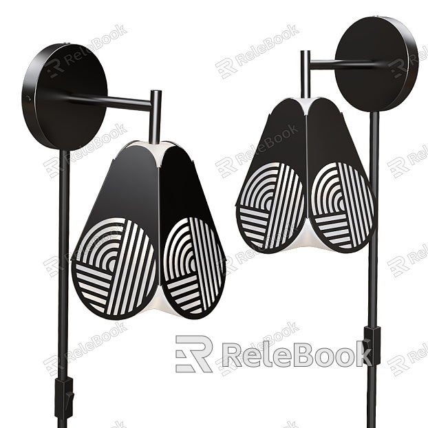 Notic creative black and white painted wall lamp 18 model