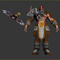 Armored Warrior Character Confronting Fierce Dragon Creature In Mythical Battlefield