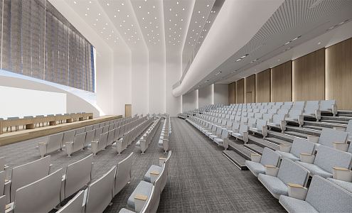 Modern Conference Hall Multifunctional Lecture Hall 3d model