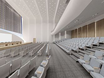 Modern Conference Hall Multifunctional Lecture Hall 3d model