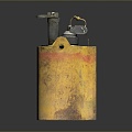 Lighter Mechanical Lighter Kerosene Lighter Windproof Lighter Realistic 3d model