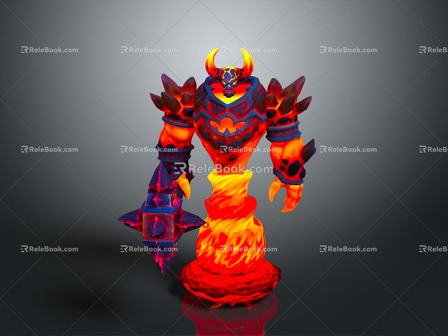 Big Screw Monster Boss Monster Ttroll Mountain Essence Alien Monster Alien Monster Alien Monster 3d model