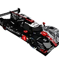 Rebellion Number 1 Prototype Race Car With Aerodynamic Body And Sponsor Livery