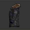 cotton-padded jacket down jacket goose down jacket thick clothes 3d model