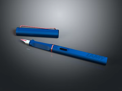 Blue Utility Knife With Sheath Ergonomic Design For Household Daily Use And Safety 3d model