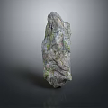 Natural Grayish Green Stone with Speckles and Rough Textured Surface in Raw Form