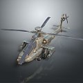 modern helicopter gunship helicopter helicopter gunship combat helicopter military helicopter 3d model