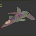 Modern Military Fighter Jet With Sleek Design Cockpit And Engine Details