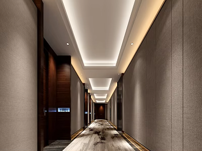 Modern Away Hotel Away 3d model