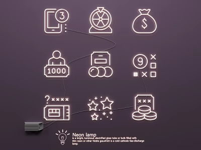 Lighting Combination With Neon Lamp To Solve Various Life Problems 3d model