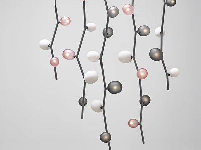 Modern chandelier 3d model