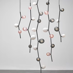 Modern chandelier 3d model