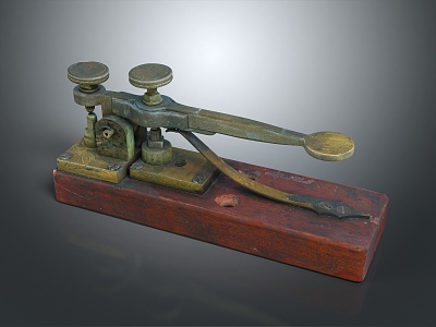 vintage typewriter old typewriter transmitter antique typewriter 3d model