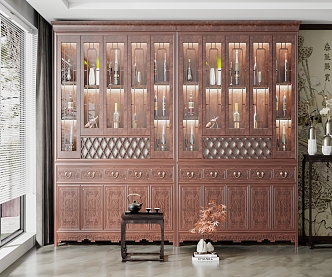 New Chinese Wine Cabinet 3d model