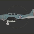 Retro Fighter Aircraft Vintage World War II Aircraft World War I Aircraft 3d model