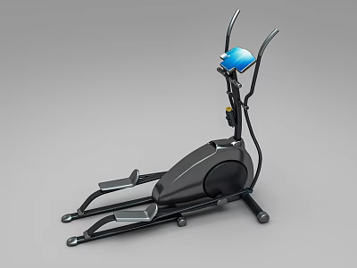 Sturdy Home Elliptical Trainer With Digital Console Ergonomic Handles And Non Slip Pedals 3d model