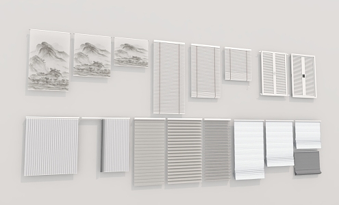 Modern blinds 3d model