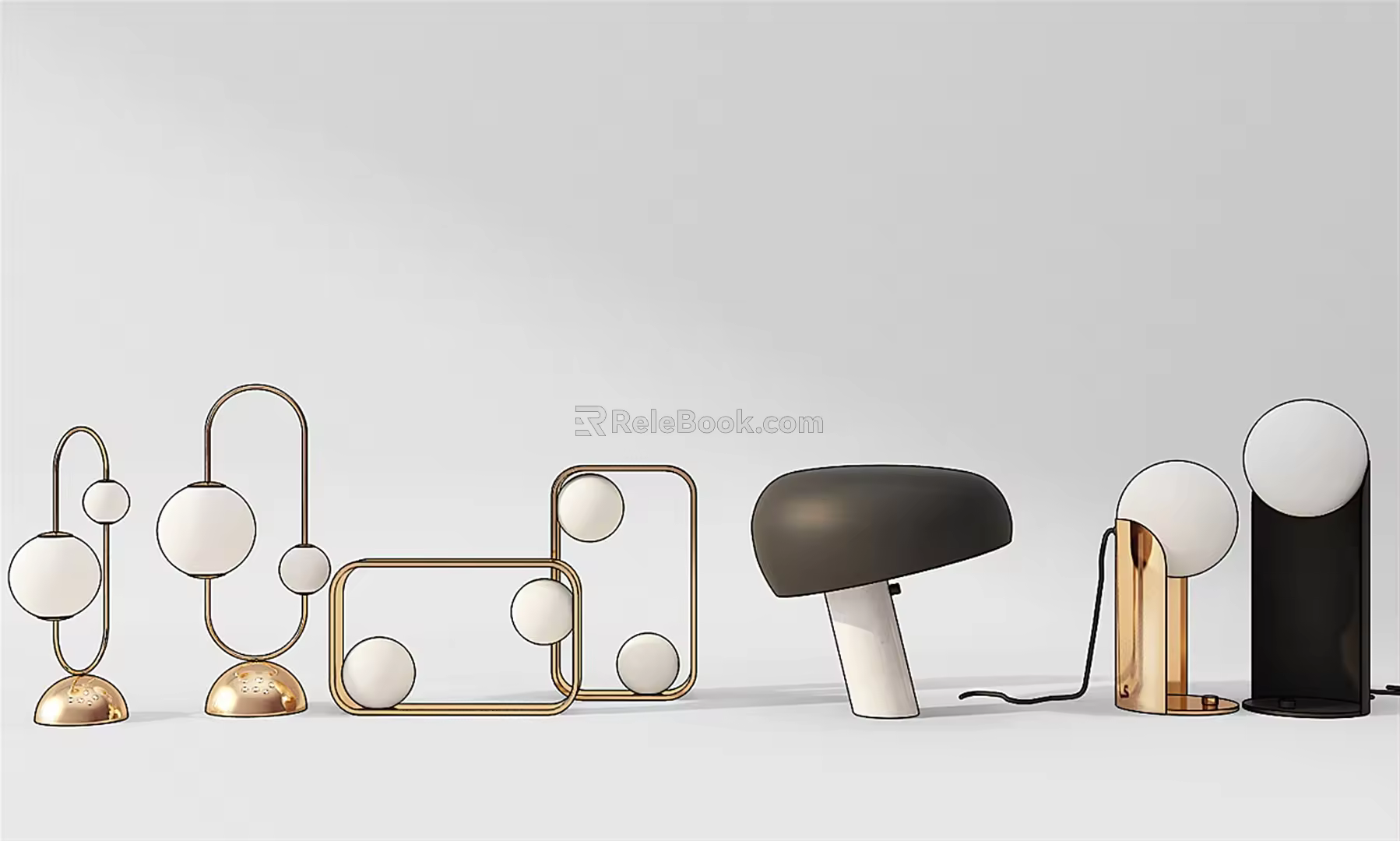 Modern table lamp 3d model
