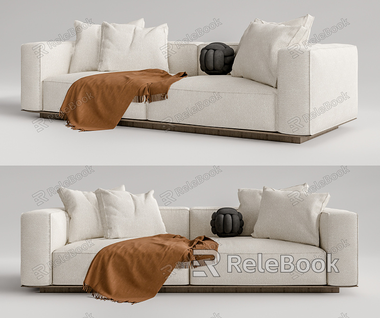 Modern double sofa model