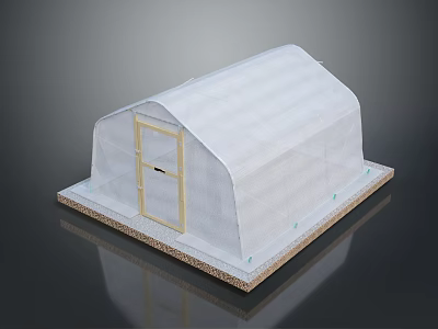 Farm One Meter Vegetable Garden Vegetable Garden Greenhouse Canopy Cropland Planting Realistic 3d model