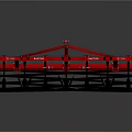 Red Agricultural Tillage Machinery With Metal Frame Multiple Black Plow Blades For Farm Cultivation
