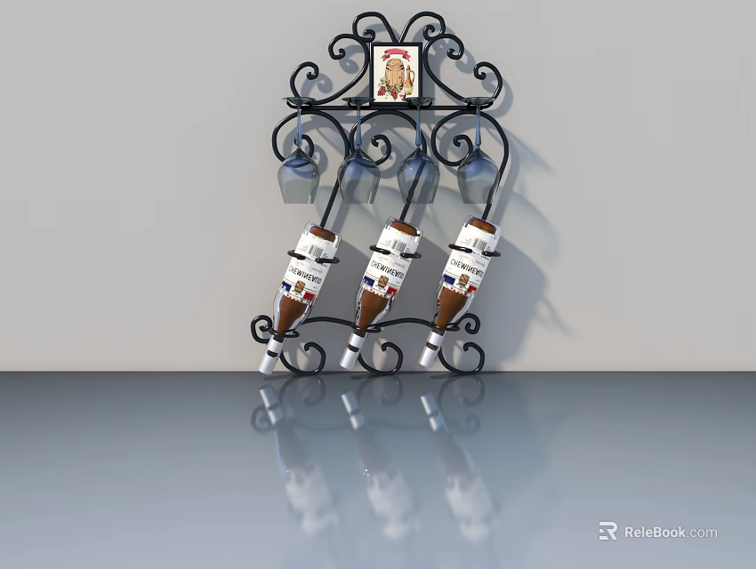 Modern Interior Hinged Door With Solid Wood Frame And Clear Glass Panel Design 3d model