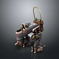 Robot Assistant Small Robot Butler Robot Butler Figure Game Figure 3d model