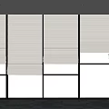 Modern Office Roller Shutter Floor-to-Floor Window Roller Shutter Dreamy Roller Shutter Japanese-style Roller Shutter Curtain 3d model