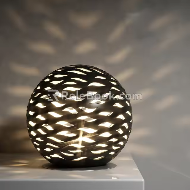 Special-shaped table lamp 3d model