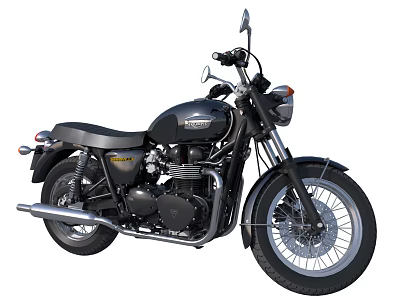 Modern Motorcycle Triumph Motorcycle 3d model