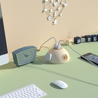 Modern socket 3d model