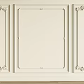 Decorative Gypsum Molding Design For Off White Wall With Intricate Carved Patterns