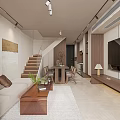 Log Single Apartment Modern Apartment 3d model