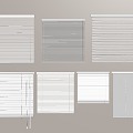 modern venetian blinds roller blinds blinds venetian blinds 3d model