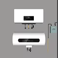 Modern Wall Mounted Water Heaters With Digital Display For Home Use 3d model