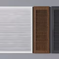 Modern Window Shutters in White Brown and Black for Home Interior