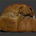 Freshly Baked Golden Crust Bread Loaf With Shiny Surface And Soft Texture
